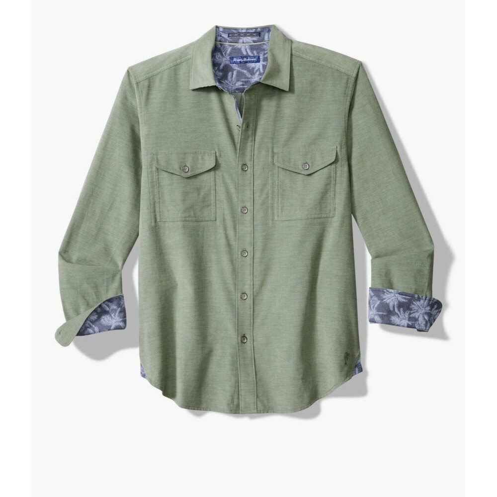Tommy Bahama Big & Tall Coastline Cord Cotton Corduroy Shirt.  4XLT